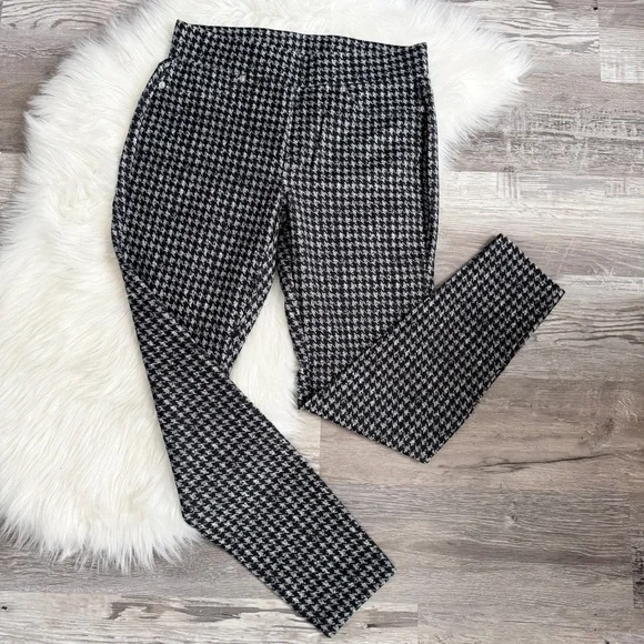 New Michael Kors Black and White Houndstooth Legging- Pants - Picture 1 of 4